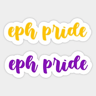 eph pride duo print Sticker